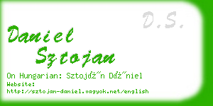 daniel sztojan business card